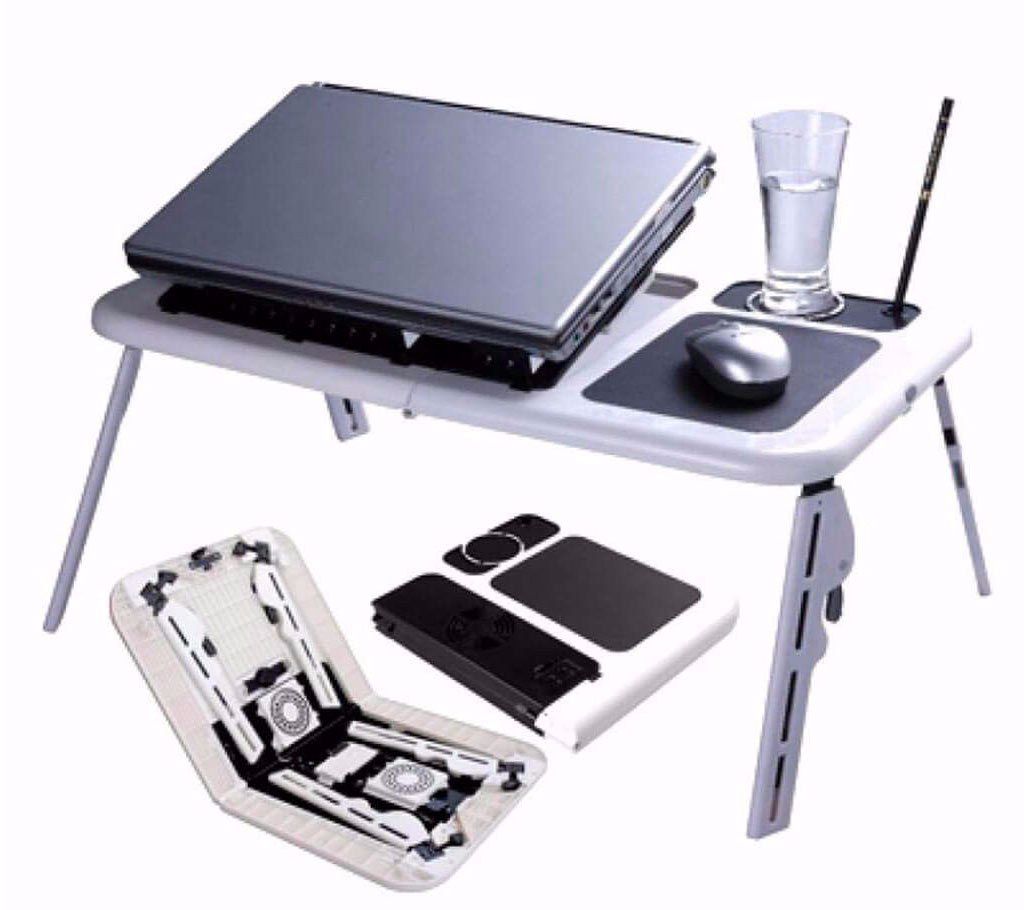 Folding Laptop Table with Double Cooling Fan