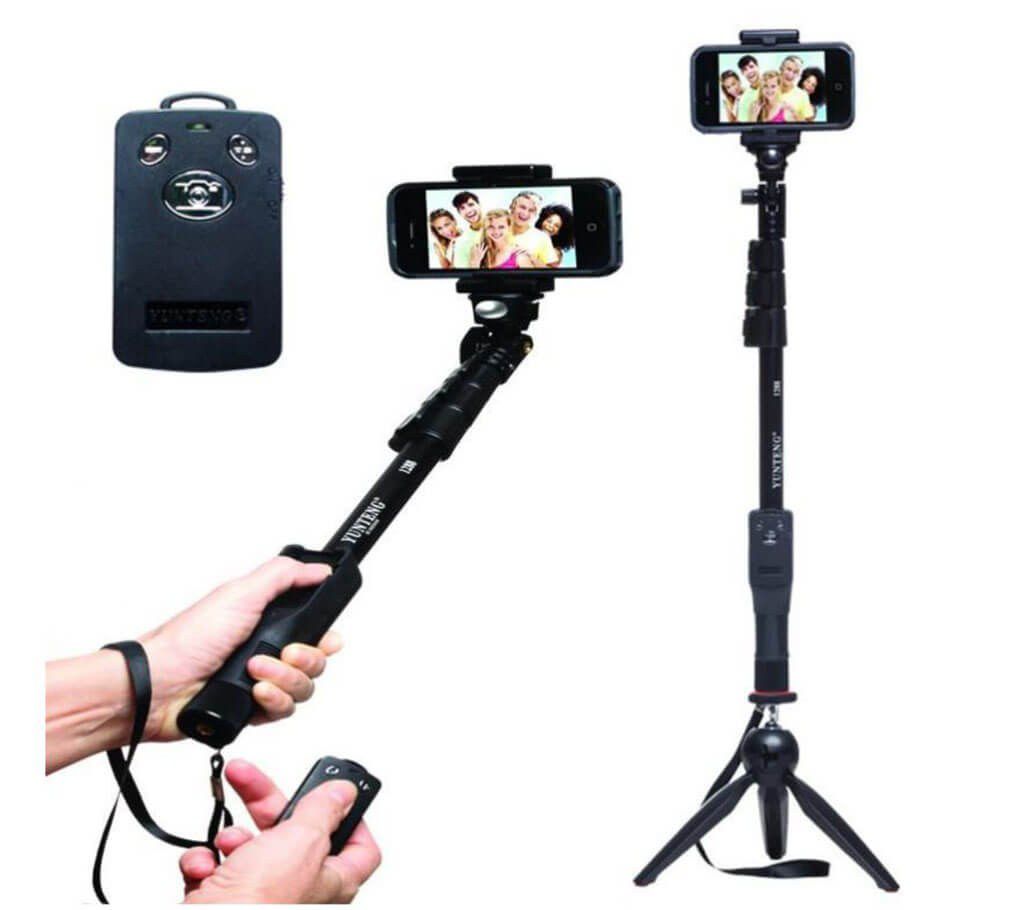 Yunteng YT-1288 Selfie Stick with Tripod Stand