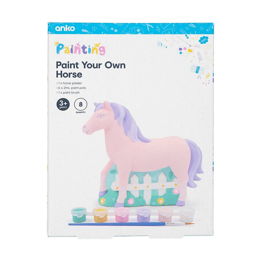 8 Piece Paint Your Own Horse