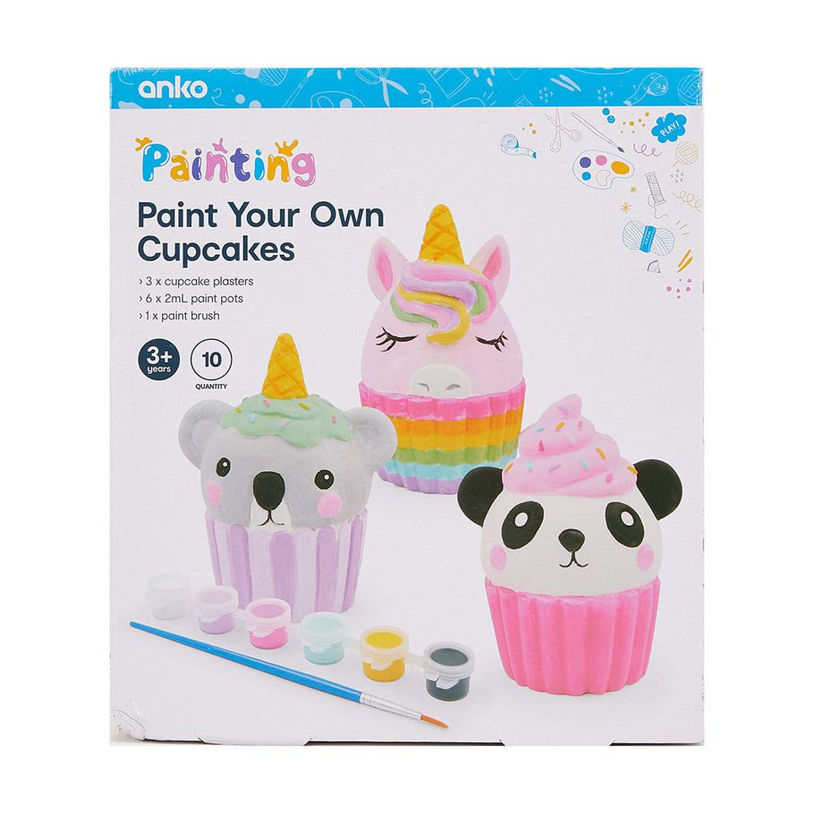 10 Piece Paint Your Own Cupcakes