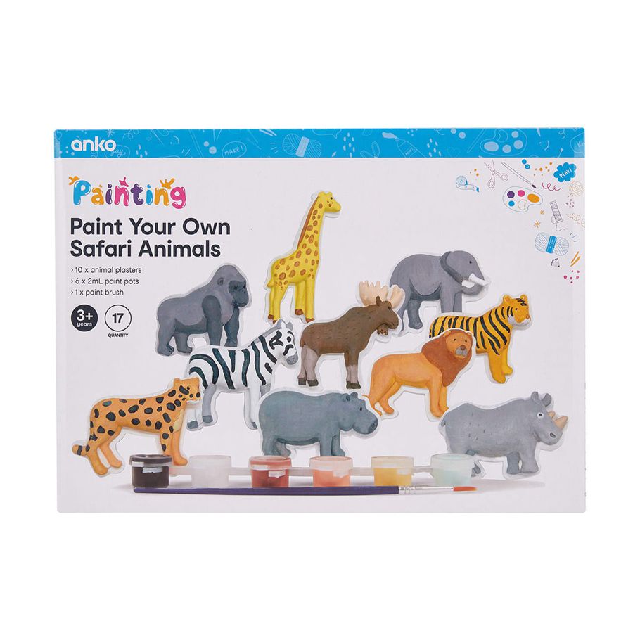 Paint Your Own Safari Animals Set