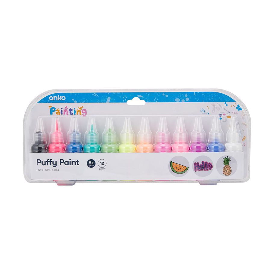 12 Pack Puffy Paint