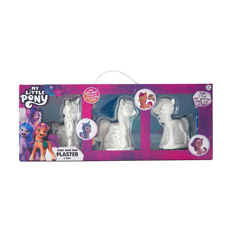 3 Pack My Little Pony Paint Your Own Plaster