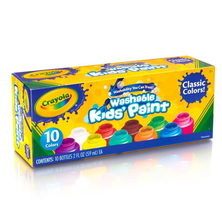 Crayola Washable Kids' Paint Classic - Pack of 10