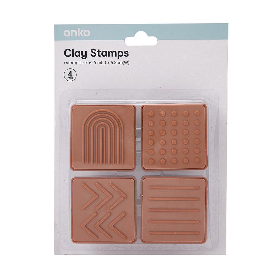 4 Pack Clay Stamps