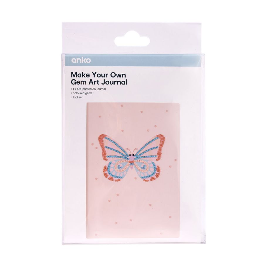 Make Your Own Gem Art Journal - Butterfly