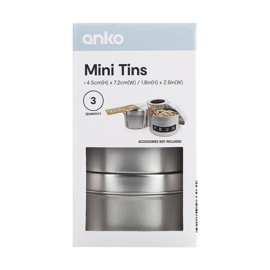 3 Pack Mini Tins