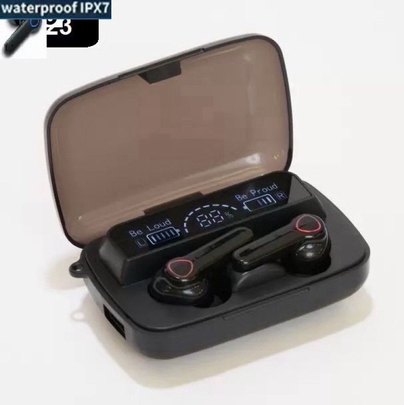 Bydye HA956 M19_ PRO Earbuds Upto 48 HoursBluetooth 5.319Wireless Earbuds (PACK OF 1) Bluetooth Headset  (Black, True Wireless)
