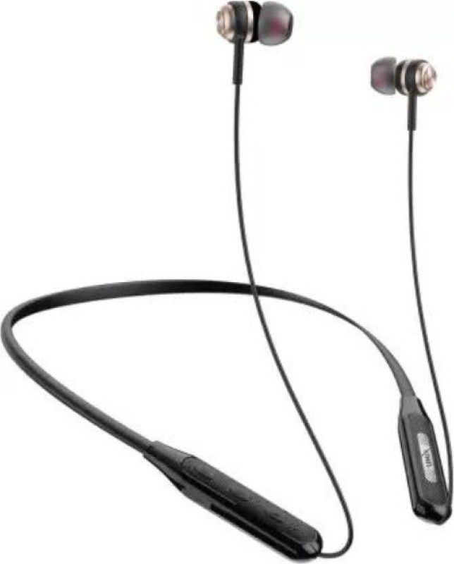 UNIX WIRELESS NECKBAND | 25 Hours Battery Backup Bluetooth Headset  (BLACK, In the Ear)
