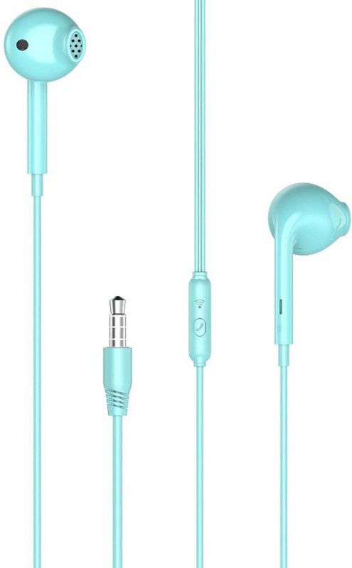 Helo Kuki EP 28 For Red_Ml Note 11T 5G/11i/Note 1/Note 10S/Note 10T/11i Hyper Charge Wired Headset  (Blue, In the Ear)