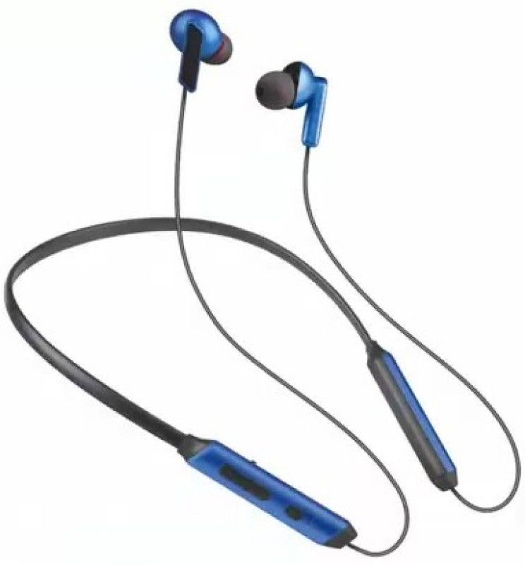 CIHYARD C-14 Long Life Battery Bluetooth Headphone Earphone Neckband For Girls With Mic Bluetooth Headset  (Black, Blue, True Wireless)