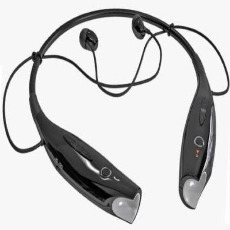 SYARA SAH_438L HBS Neck band Bluetooth Headset Bluetooth Headset  (Black, In the Ear)