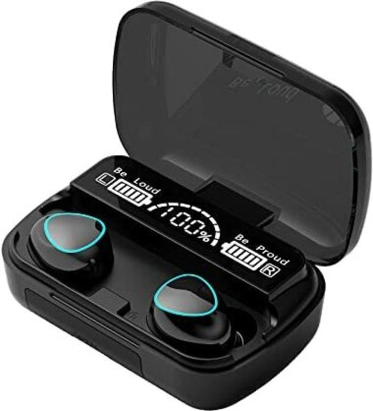 ENTROK UPGRADED VERSION M10 TWS Wireless Headphones with Touch Sensor Bluetooth Headset Bluetooth Headset  (Black, True Wireless)