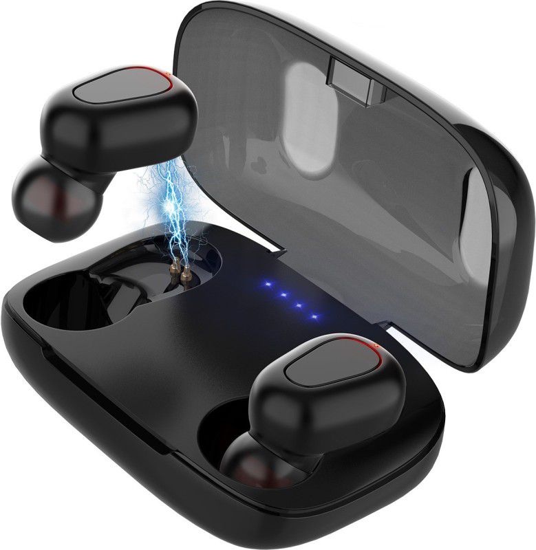 Earbuds L-21 Upto 24 Hours Playback with ASAP Charge Bluetooth Headset  (Black, True Wireless)