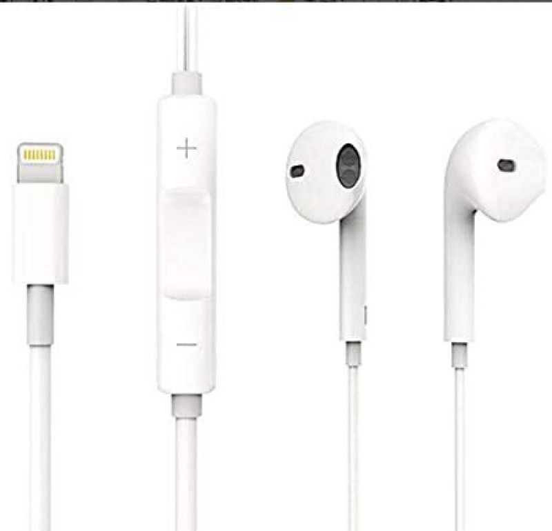 stylie modern Alternatives Pop-Up Window Lightning Connector Wired Headset  (White, In the Ear)