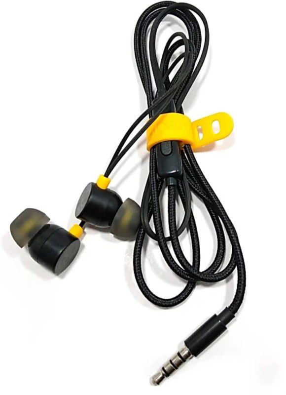 BUDS 3 Earphone with mic Wired Headset  (Black, On the Ear)