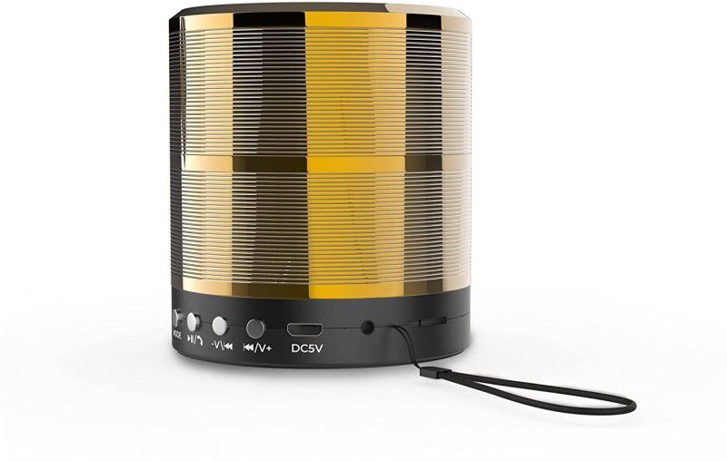 Clyndon WS-887 Mini Wireless Bluetooth Speaker Super Bass Splashproof Hi-fi Stereo Sound 5 W Bluetooth Speaker  (Golden, 4.1 Channel)