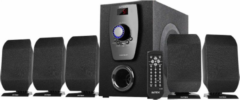 Intex IT-650 FMU BT 70 W Portable Bluetooth Home Theatre  (Black, 5.1 Channel)