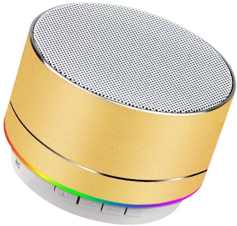 keeva BLUETOOTH MINI SPEAKER 10 W Bluetooth Speaker  (Gold, Stereo Channel)