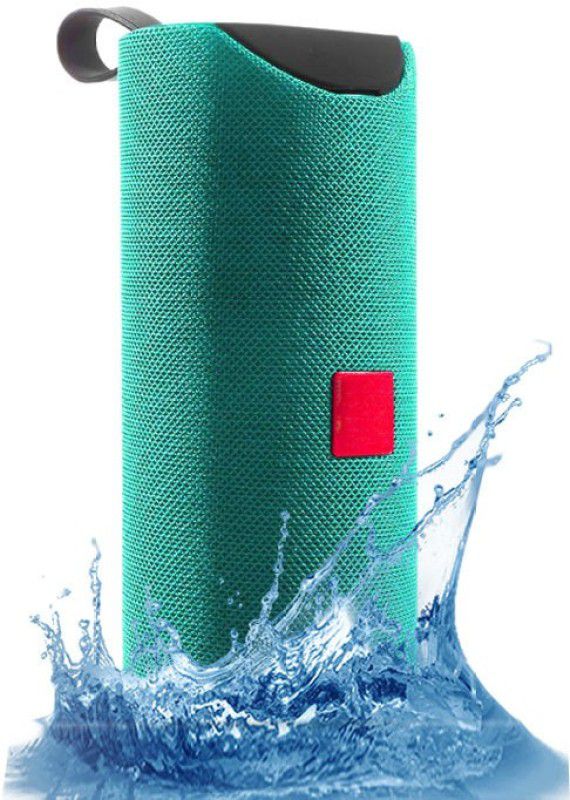 Worricow New TG 113 Wireless Bluetooth Speaker With 10 Hr Playback Time Ultra Bass Sound, Inbuilt Microphone | Aux | USB| SD Card Supports 10 W Bluetooth Speaker  (Green, Stereo Channel)