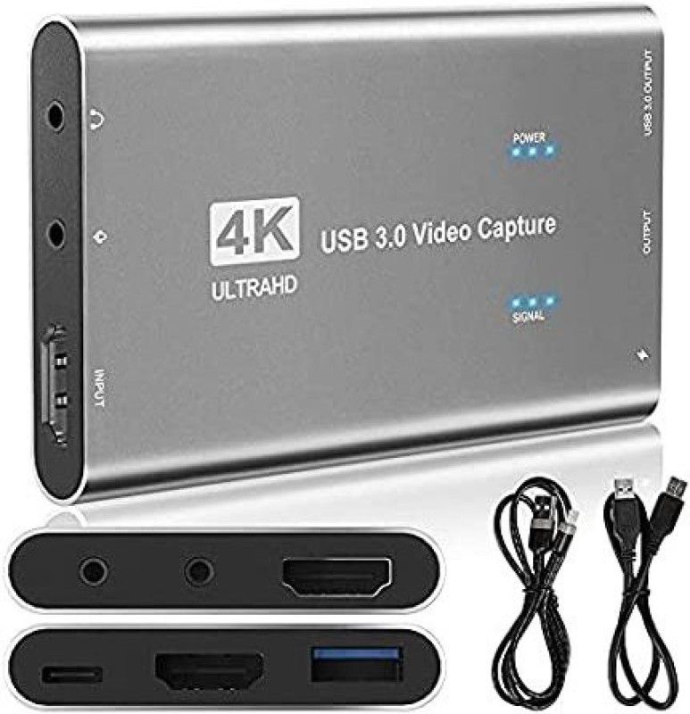 Etzin Video Capture Card - HDMI Game Capture Card USB 3.0 Media Streaming Device  (Black)