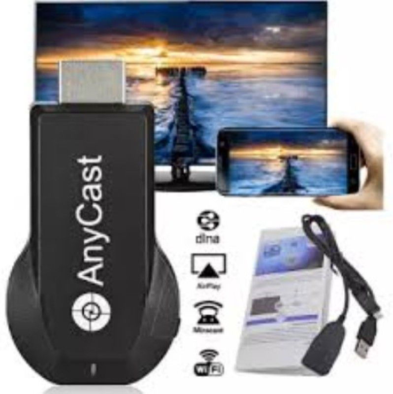 GUGGU YRH_426Z Any cast WiFi HDMI Dongle & Wireless Display for TV Media Streaming Device  (Black)
