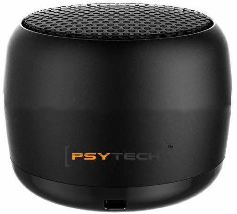 PSYTECH 2 Mini Boost Wireless Speakers, Portable Small Speaker Built-in Mic and Selfie Remote Control, Low Harmonic Distortion for iPhone iPad Android Smartphone More 15 W Bluetooth Speaker  (Black, Stereo Channel)