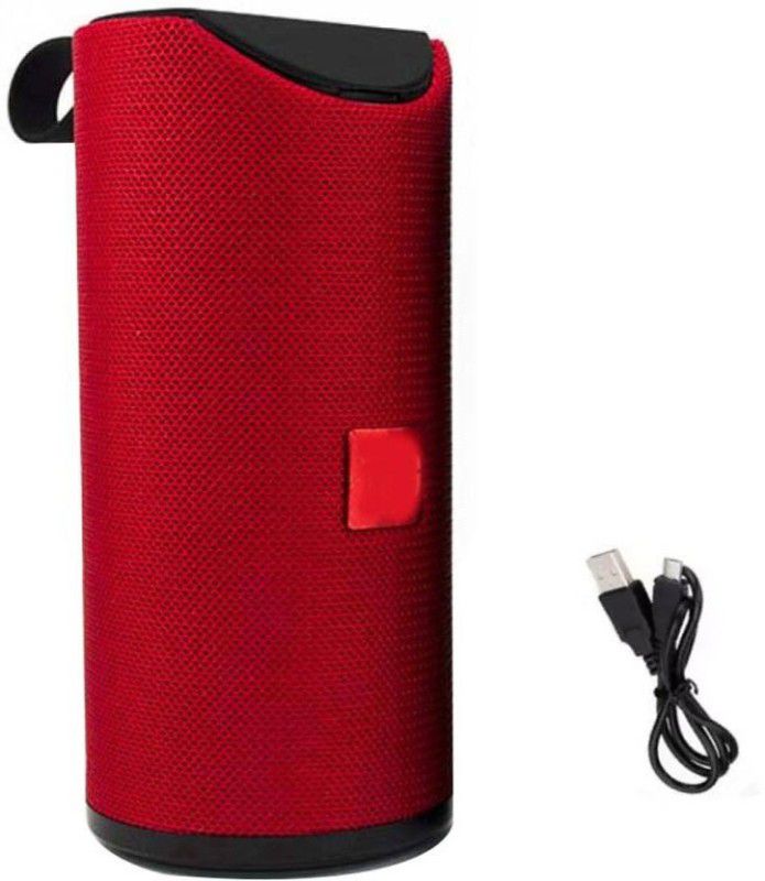 Worricow High Quality Heavy Bass Sound Subwoofer Splashproof DJ Sound Wireless Portable Speaker 10 W Bluetooth Speaker  (Red, Stereo Channel)