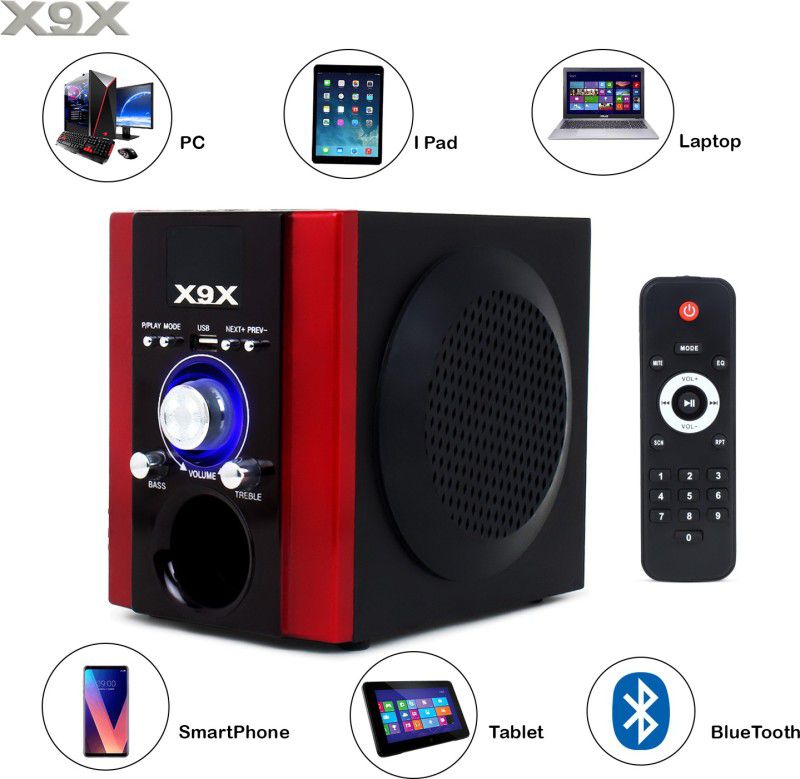 9 TECH SD1969 MINI BT AUDIO SPEAKER 35 W Bluetooth Home Audio Speaker  (red Black, Stereo Channel)