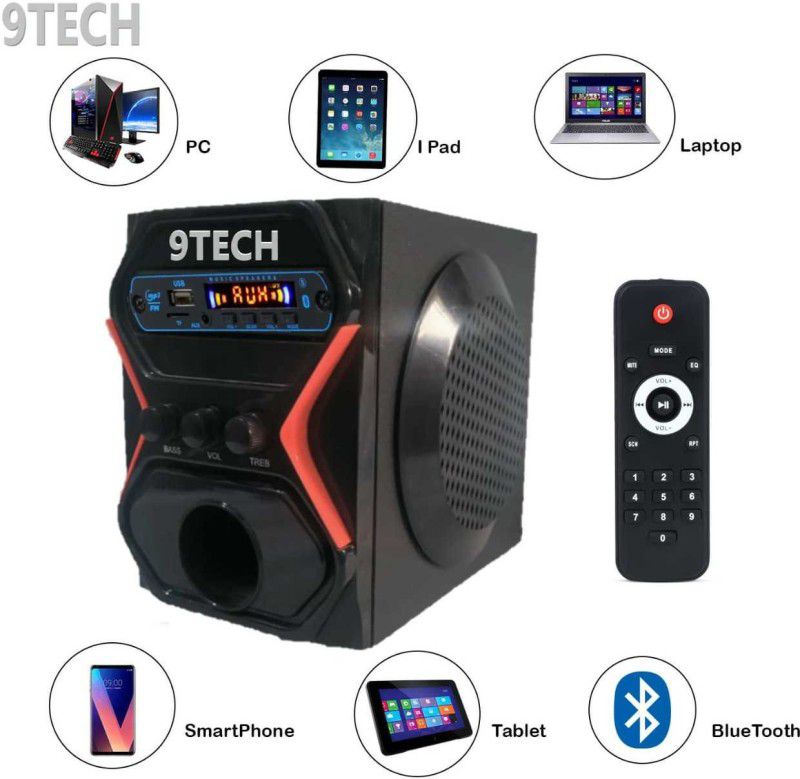 9 TECH NANO 2025 35 W Bluetooth Home Theatre  (Black, 2.0 Channel)