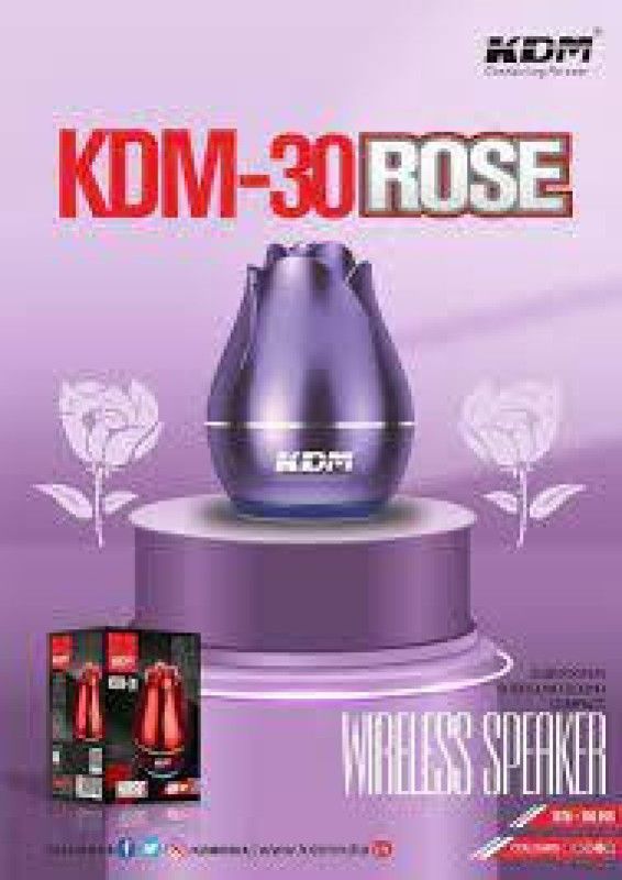 SPEAKERS KDM ROSE 4H Bluetooth Home Audio Speaker  (multi color, Mono Channel)