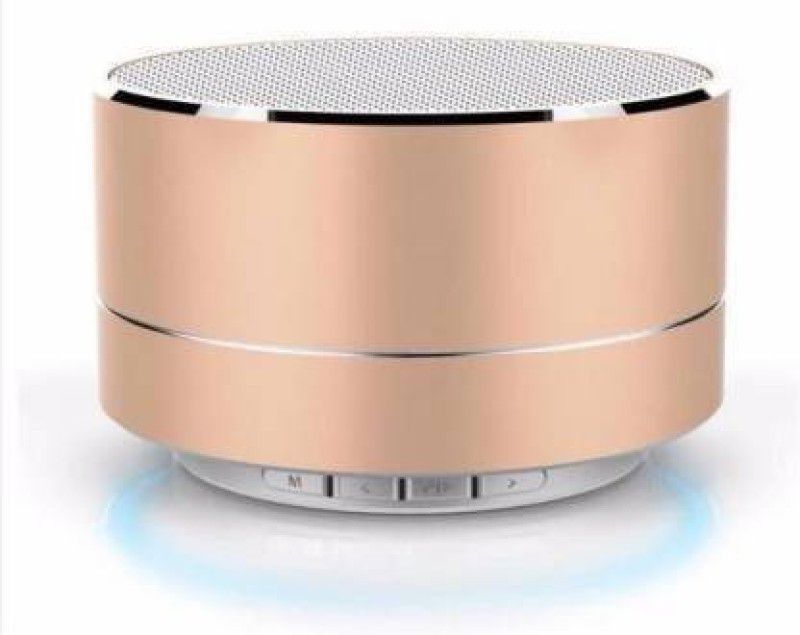 dilgona Aluminum Bluetooth Speaker Built-in Micro SD TF card slot 5 W Bluetooth Speaker 5 W Bluetooth Speaker  (Rosegold, Stereo Channel)