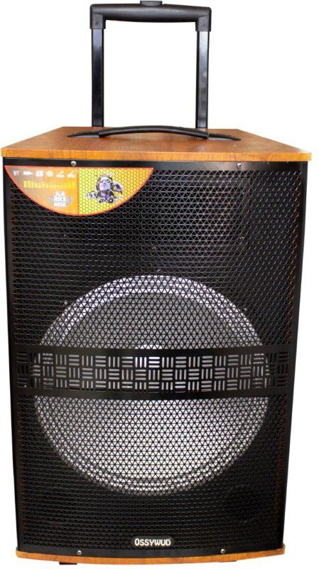Ossywud Trolley Bluetooth Multimedia Party 80W Speakers with Remote & 2 Karoke Mikes 80 W Bluetooth Party Speaker  (Black, 2.1 Channel)