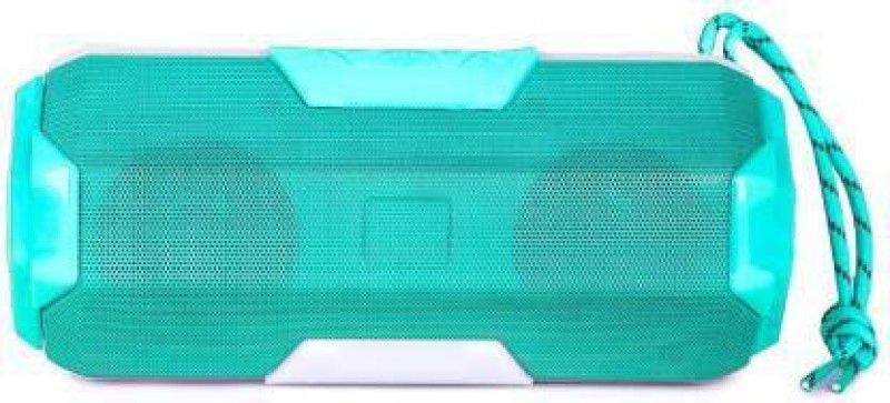 VEKIN Wireless Portable Bluetooth Speaker Supported Bluetooth, Memory Card, FM and Pendrive with Super BASS and Hanging Cord 10 W Bluetooth Speaker 10 W Bluetooth Speaker  (Green, 4.1 Channel)