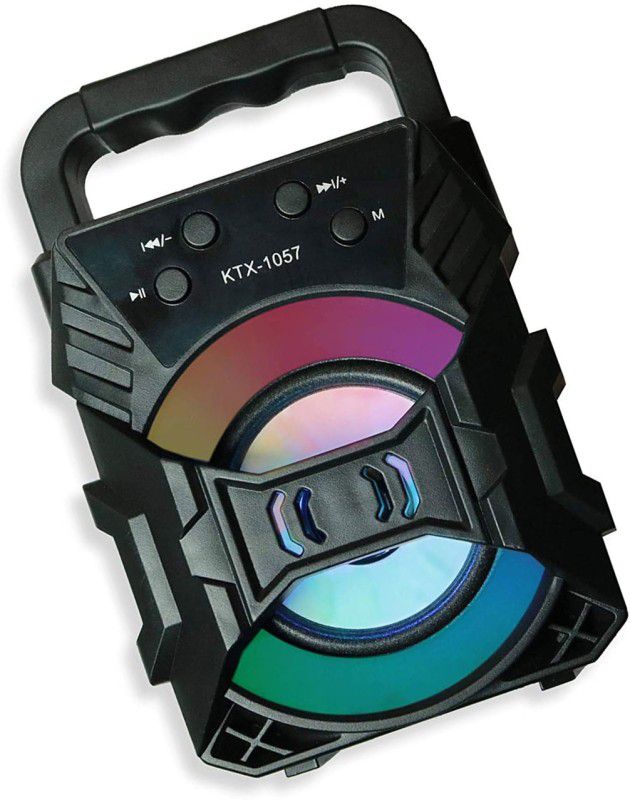 Wazood DJ Sound Premium Design KTX-1057 Wireless Speaker,HD Audio, USB 5 W Bluetooth Speaker  (Black, Stereo Channel)