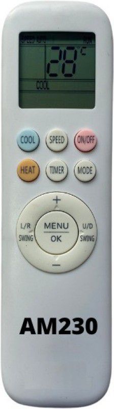 Upix SH-AM230 AC Remote Compatible for Amstrad AC (EXACTLY SAME REMOTE WILL ONLY WORK) Remote Controller  (White)