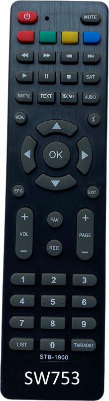 Upix SH-SW753 Free Dish (WiFi) DTH Remote Compatible for Swaroop Free Dish DTH (with WiFi) (EXACTLY SAME REMOTE WILL ONLY WORK) Remote Controller  (Black)