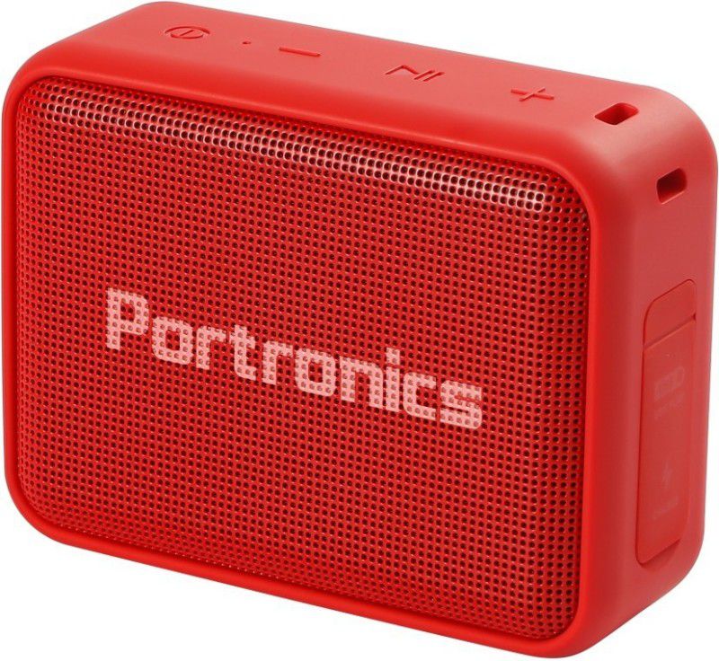 Portronics POR-738 Dynamo 5 W Bluetooth Speaker  (Red, Mono Channel)