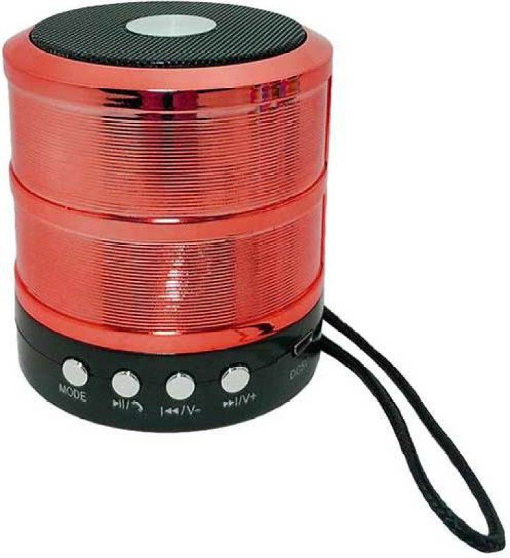 VibeX Mini Bluetooth Speaker WS 887-SpK-204 10 W Bluetooth Speaker  (Great Red, Stereo Channel)