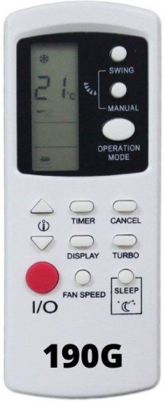 Upix SH-190G AC Remote Compatible for Godrej AC (EXACTLY SAME REMOTE WILL ONLY WORK) Remote Controller  (White)