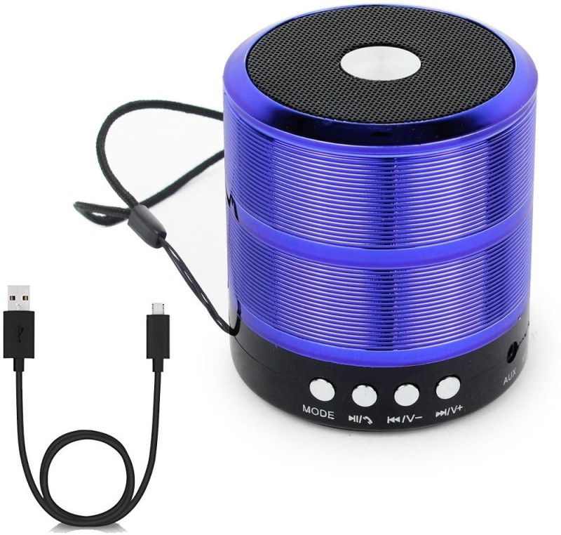 Treadmill WS-887 Poweful Sound Quality with Loud Dynamic Sound Wireless Bluetooth Mini 10 W Bluetooth Speaker  (Blue, Stereo Channel)