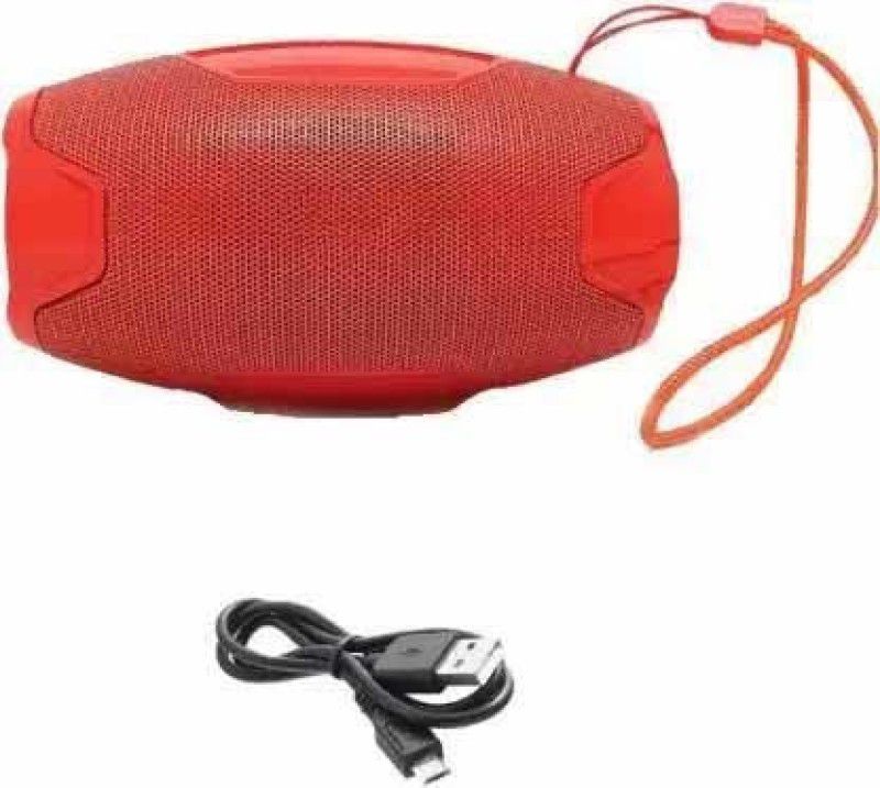 Wanzhow Rechargeable splashproof bluetooth speaker with , tf card slot , usb port with aux support 5W Bluetooth Speaker 5 W Bluetooth Speaker  (Red, Stereo Channel)