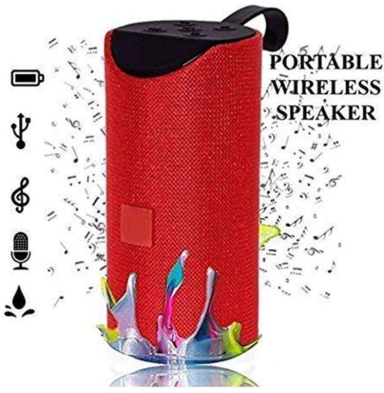 RHONNIUM TG-113 Portable Bluetooth Speaker-SD84 10 W Bluetooth Speaker  (Ultra Red, Stereo Channel)