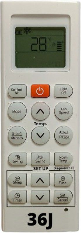 Upix SH-36J AC Remote Compatible for LG AC (EXACTLY SAME REMOTE WILL ONLY WORK) Remote Controller  (White)