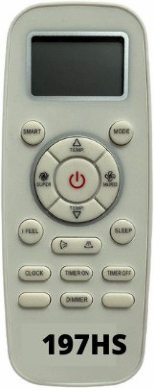 Upix SH-197HS AC Remote Compatible for Hisense AC (EXACTLY SAME REMOTE WILL ONLY WORK) Remote Controller  (White)