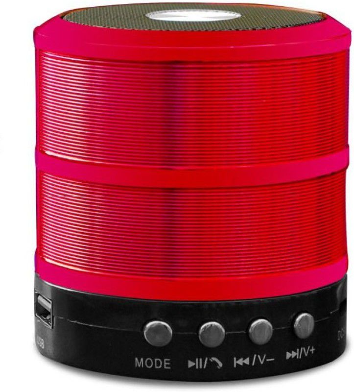 OUD Portable Wireless Rechargeable Ultra Thunder bass Speaker Support USB/TF&SD- Card Mini Dynamite Speaker 10 W Bluetooth Speaker  (Red, Stereo Channel)