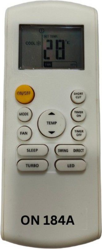 Upix SH-ON 184A AC Remote Compatible for Onida AC (EXACTLY SAME REMOTE WILL ONLY WORK) Remote Controller  (White)