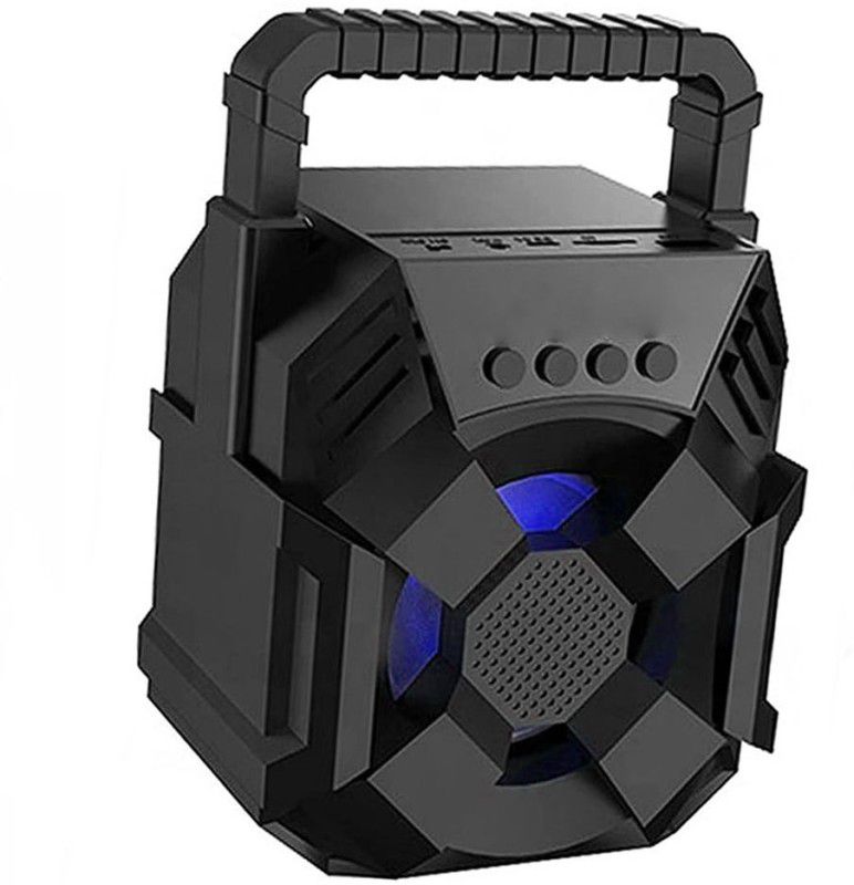 Techobucks New 3D Extra Bass Trolley Speaker With Disco Lights|3D sound 10 W Bluetooth Laptop/Desktop Speaker  (Black, Stereo Channel)