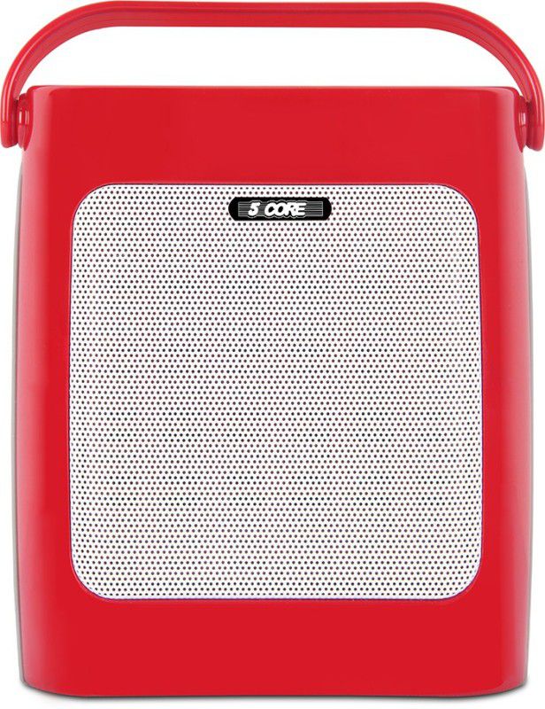 5 CORE PLAY BOY 10 W Portable Bluetooth Speaker  (Red, 2.1 Channel)
