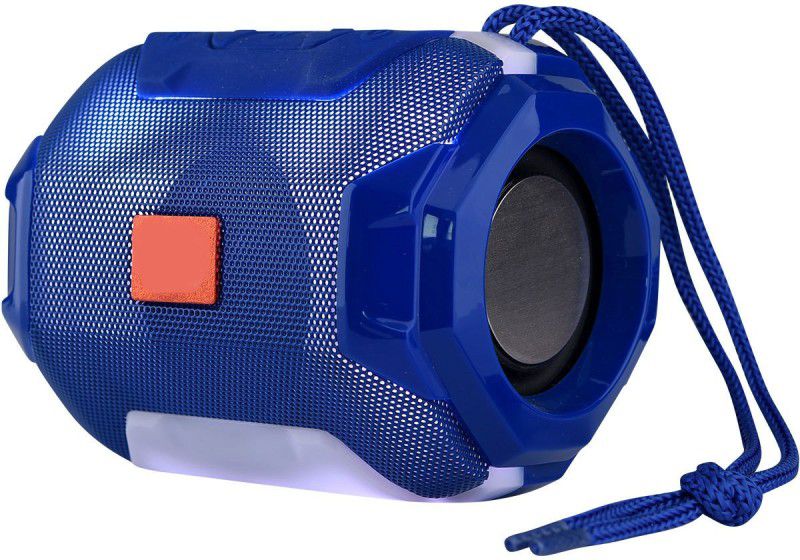 RECTITUDE Branded TG-162 Wireless Super Bass Splashproof Bluetooth Speaker with colour changing LED Lights with Carrying strap, in-Built FM,Mic 10 W Bluetooth Speaker  (Blue, 5.0 Channel)
